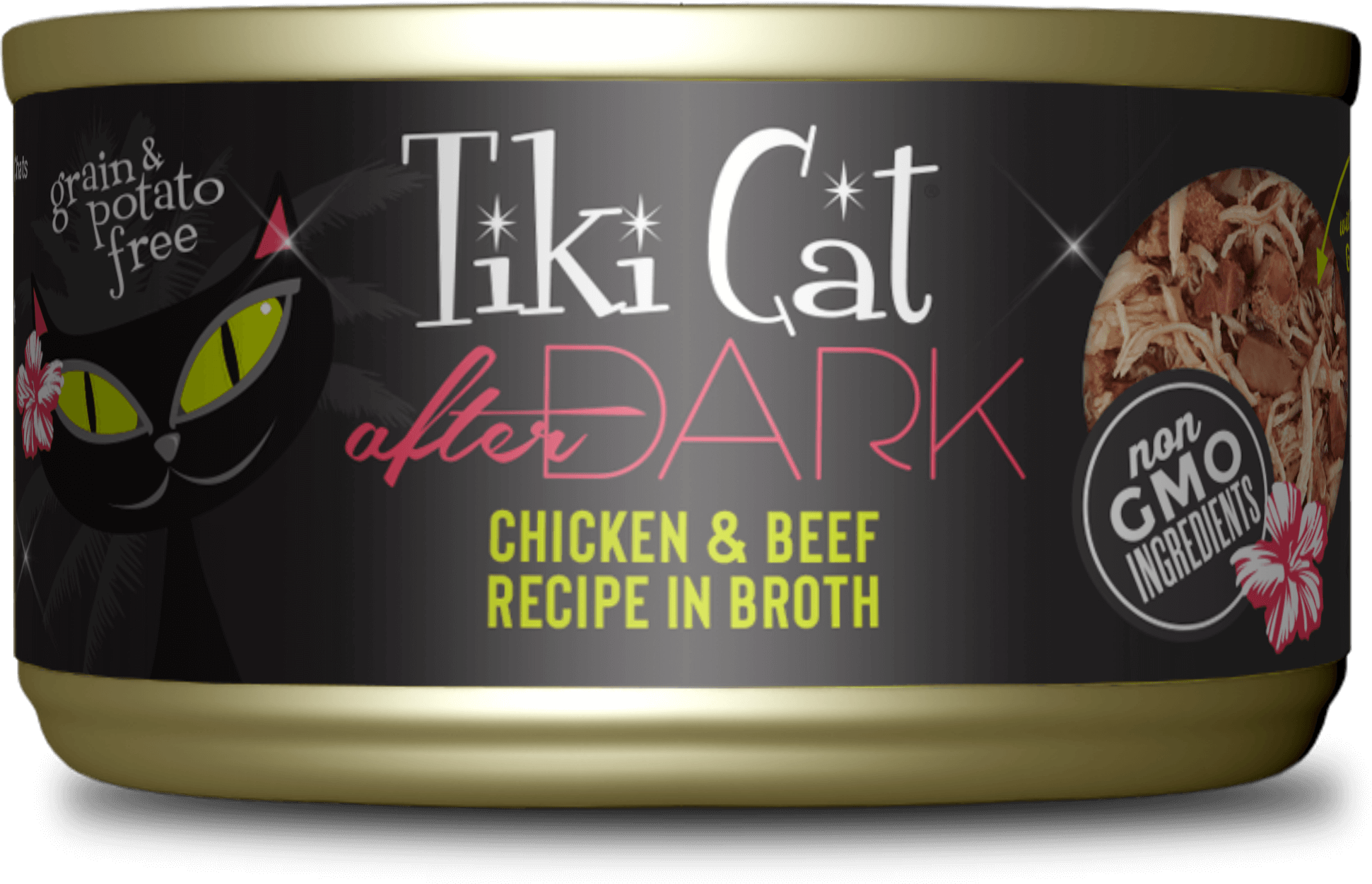 Tiki Cat After Dark Chicken & Beef Recipe In Broth